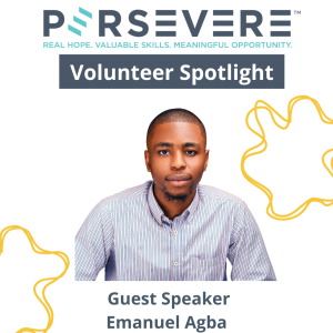 Volunteer Spotlight Emmanuel Agba